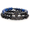 Handcrafted custom designer Black Panther men's bracelet jewelry