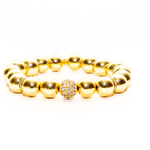 Handcrafted custom designer golden women's bracelet jewelry