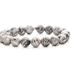 Handcrafted custom designer grey bracelet jewelry